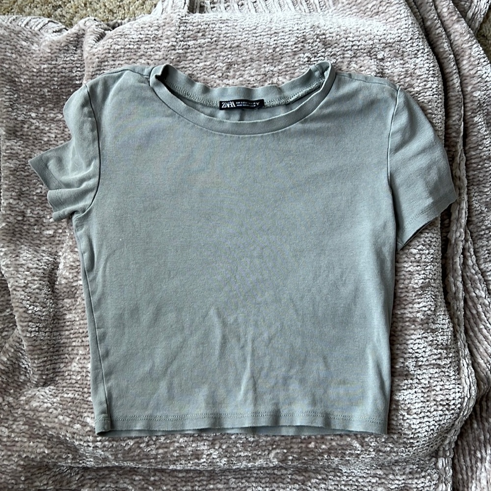 Zara crop tee